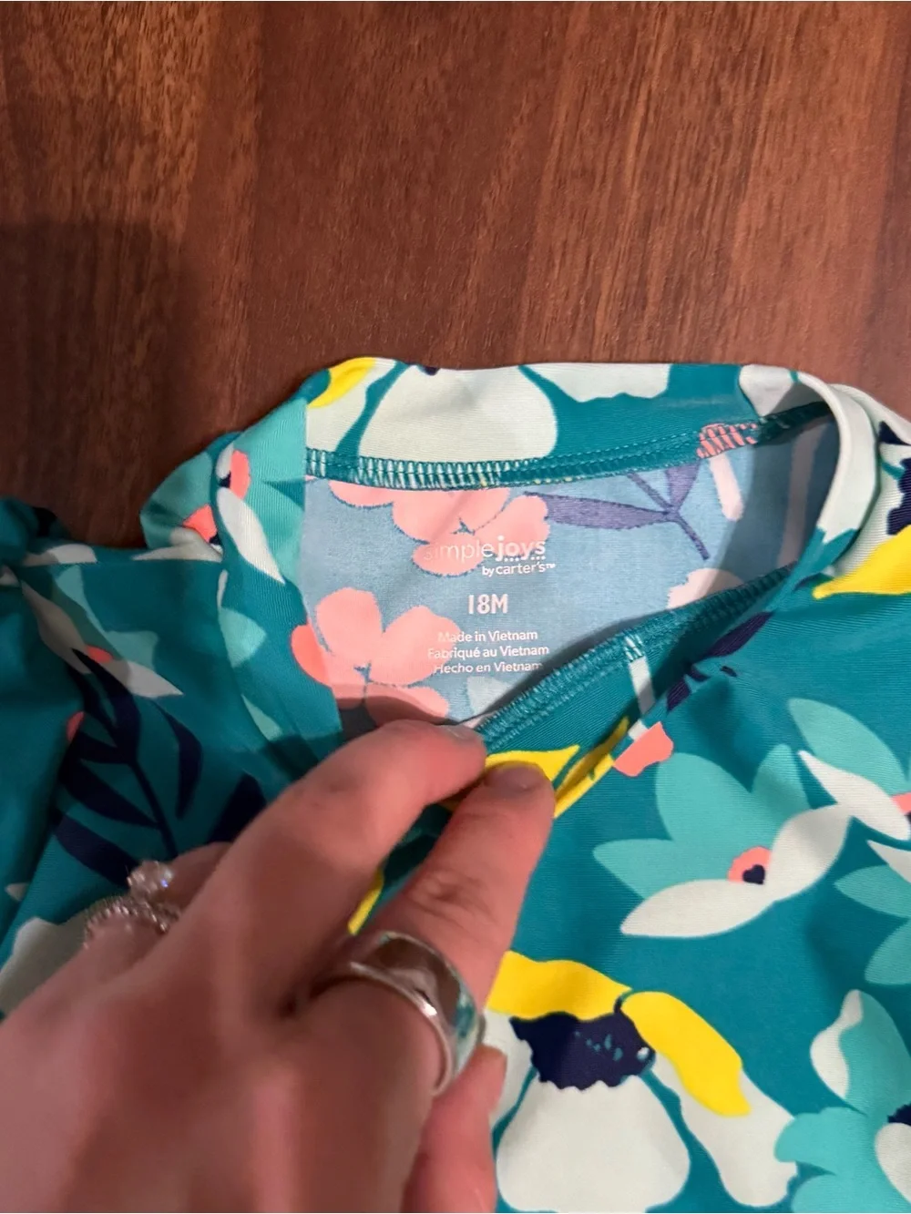 ✨2/$6✨ Baby girl swim shirt